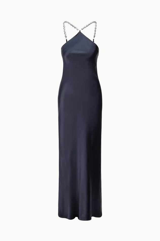 Women Bridal STAUD STAUD CADENCE DRESS NAVY Women Bridal STAUD STAUD CADENCE DRESS NAVY