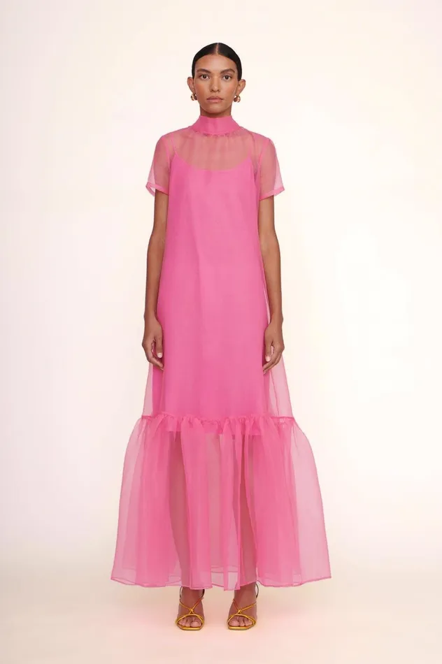Women Bridal STAUD STAUD CALLUNA DRESS BLUSH