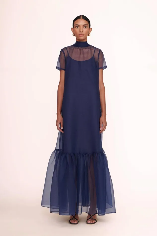 Women Bridal STAUD STAUD CALLUNA DRESS NAVY