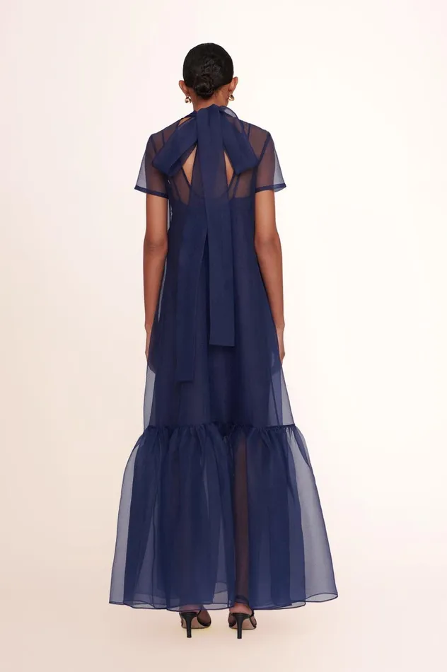 Women Bridal STAUD STAUD CALLUNA DRESS NAVY Women Bridal STAUD STAUD CALLUNA DRESS NAVY