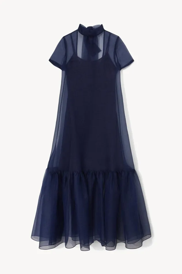 Women Bridal STAUD STAUD CALLUNA DRESS NAVY Women Bridal STAUD STAUD CALLUNA DRESS NAVY