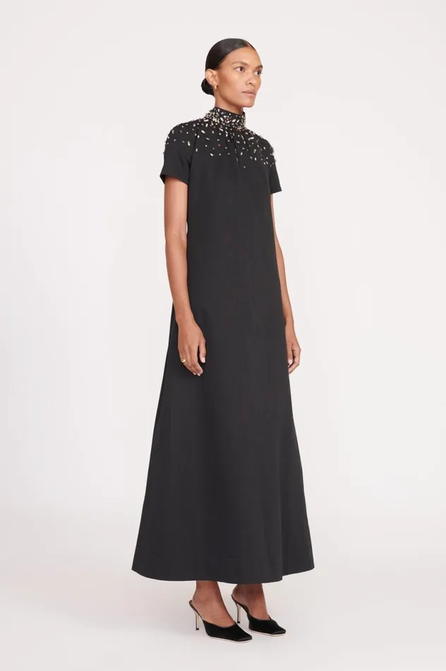 Women Bridal STAUD STAUD ILANA DRESS BLACK SILVER Women Bridal STAUD STAUD ILANA DRESS BLACK SILVER