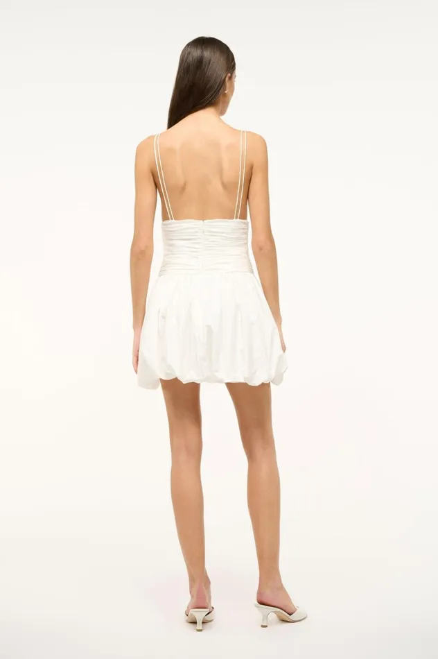 Women Bridal STAUD STAUD LOREN DRESS WHITE Women Bridal STAUD STAUD LOREN DRESS WHITE