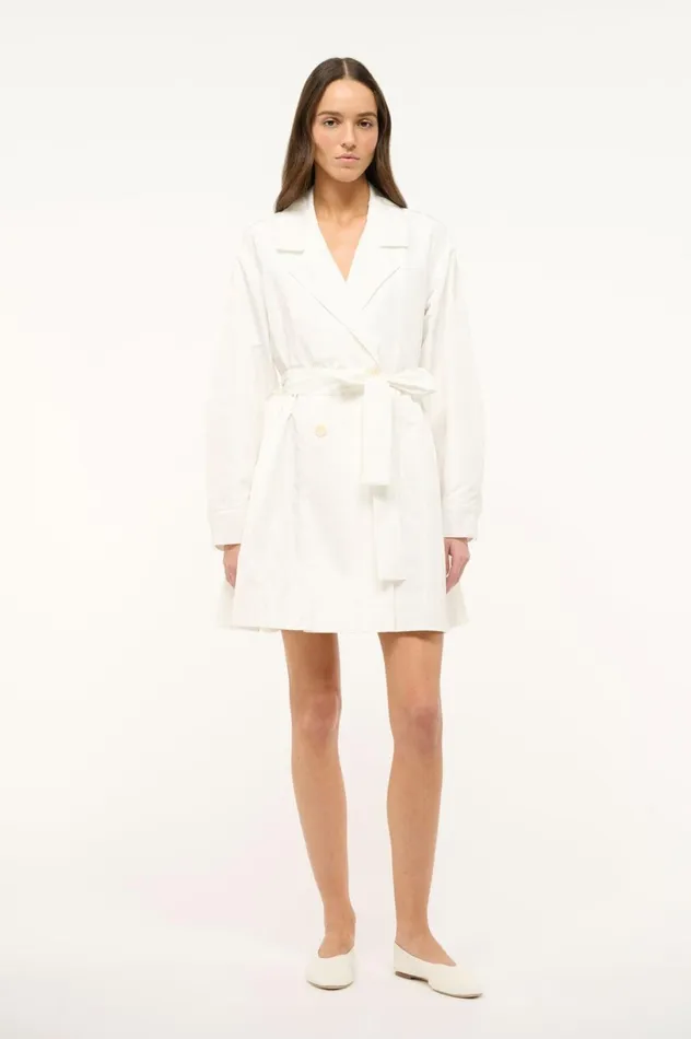 Women Bridal STAUD STAUD RINA DRESS WHITE