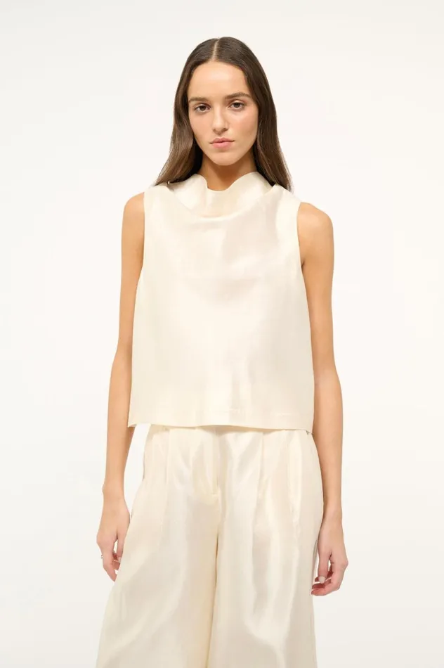 Women Bridal STAUD STAUD ROCHELLE TOP IVORY