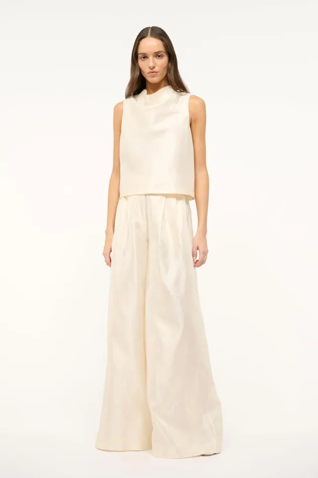 Women Bridal STAUD STAUD ROCHELLE TOP IVORY Women Bridal STAUD STAUD ROCHELLE TOP IVORY