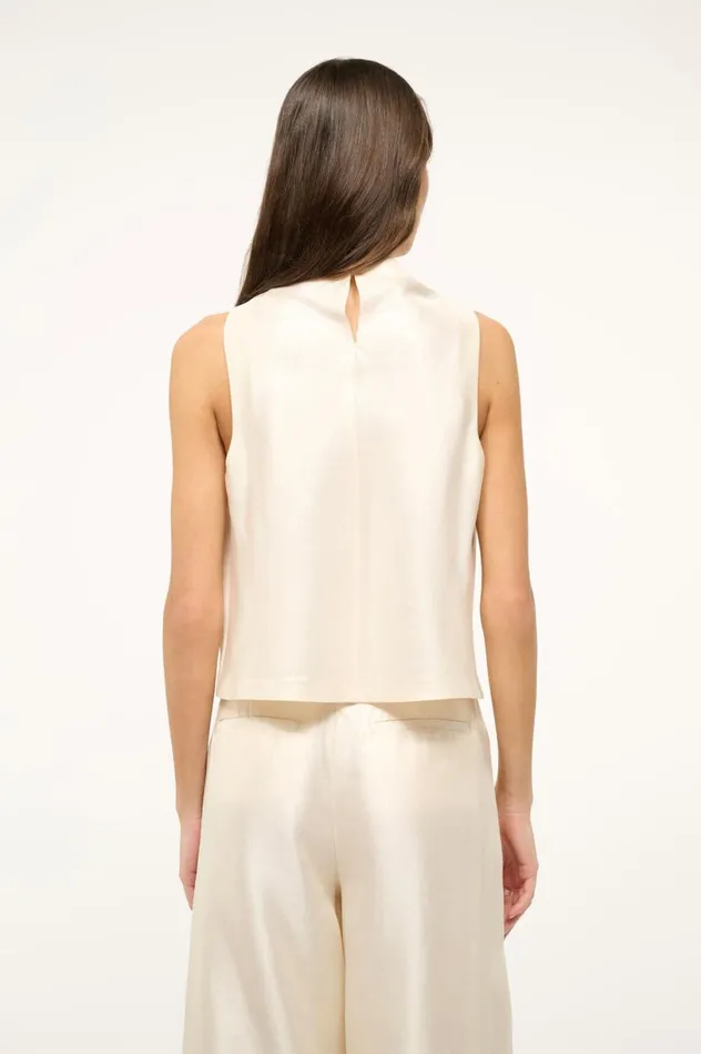 Women Bridal STAUD STAUD ROCHELLE TOP IVORY Women Bridal STAUD STAUD ROCHELLE TOP IVORY