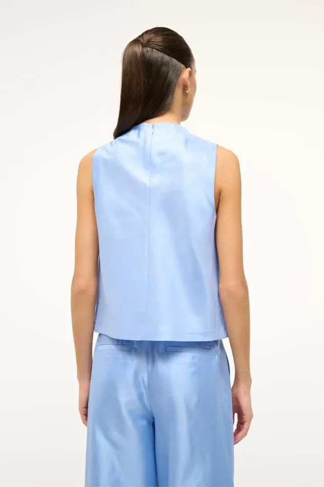 Women Bridal STAUD STAUD ROCHELLE TOP PERIWINKLE Women Bridal STAUD STAUD ROCHELLE TOP PERIWINKLE