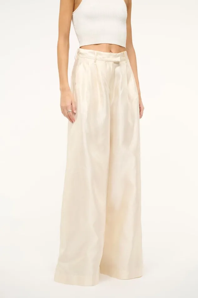 Women Bridal STAUD STAUD SASHA PANT IVORY Women Bridal STAUD STAUD SASHA PANT IVORY