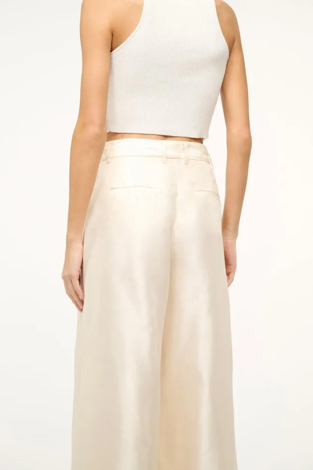 Women Bridal STAUD STAUD SASHA PANT IVORY Women Bridal STAUD STAUD SASHA PANT IVORY