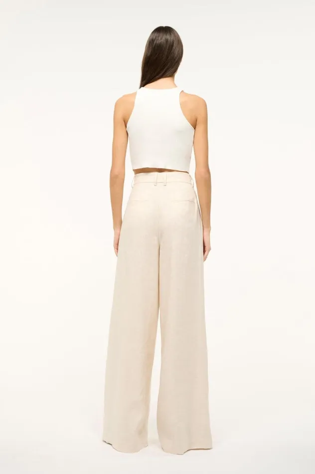 Women Bridal STAUD STAUD SASHA PANT NATURAL Women Bridal STAUD STAUD SASHA PANT NATURAL