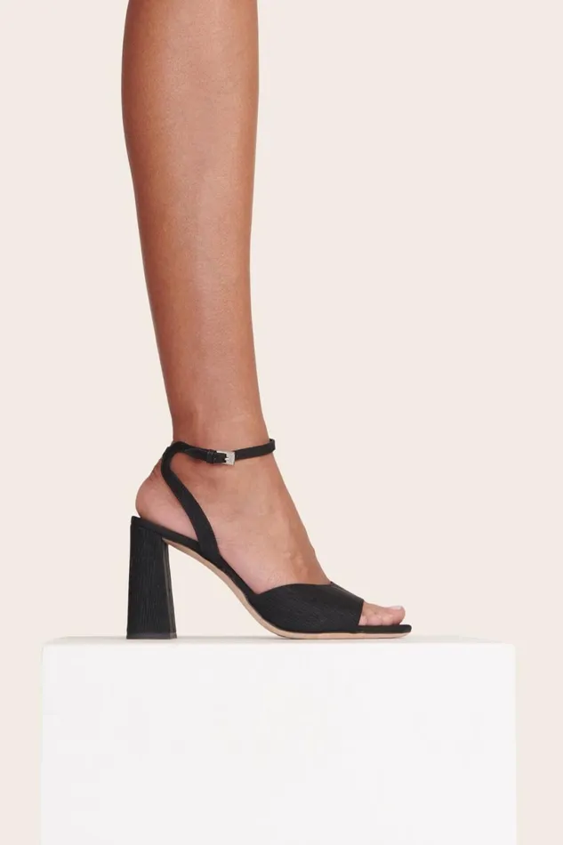 Women Bridal STAUD STAUD SOLANGE HEEL BLACK GROSGRAIN Women Bridal STAUD STAUD SOLANGE HEEL BLACK GROSGRAIN