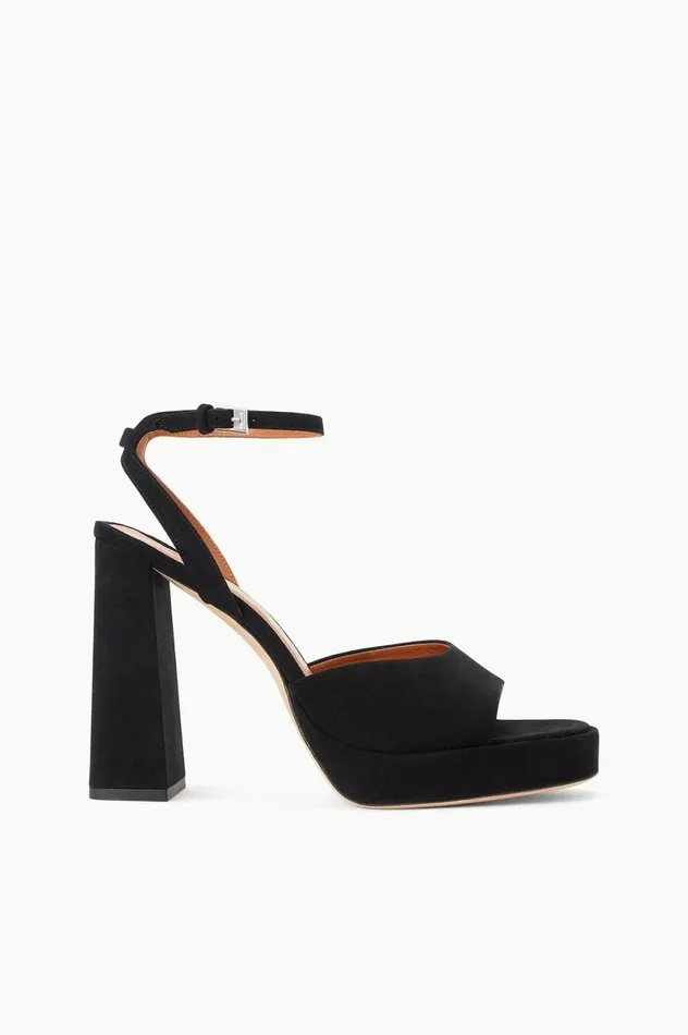 Women Bridal STAUD STAUD SOLANGE PLATFORM BLACK SUEDE