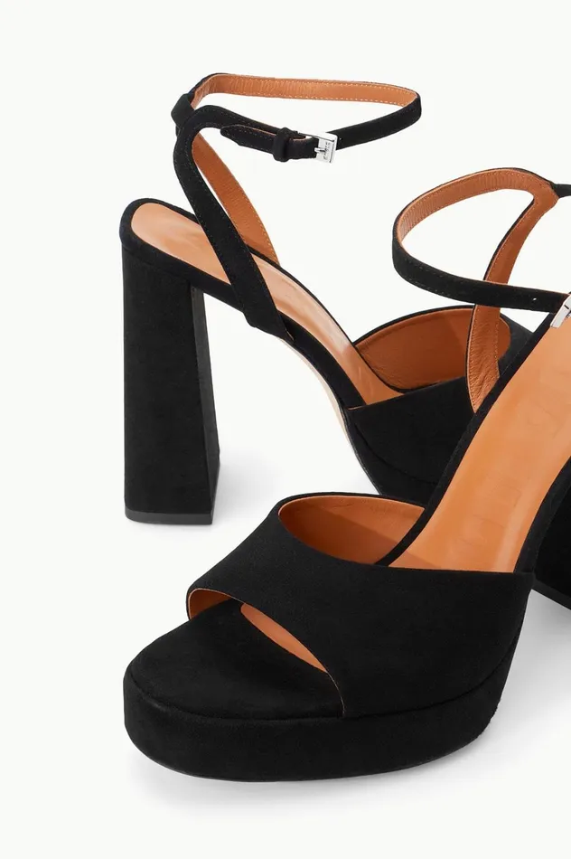 Women Bridal STAUD STAUD SOLANGE PLATFORM BLACK SUEDE Women Bridal STAUD STAUD SOLANGE PLATFORM BLACK SUEDE