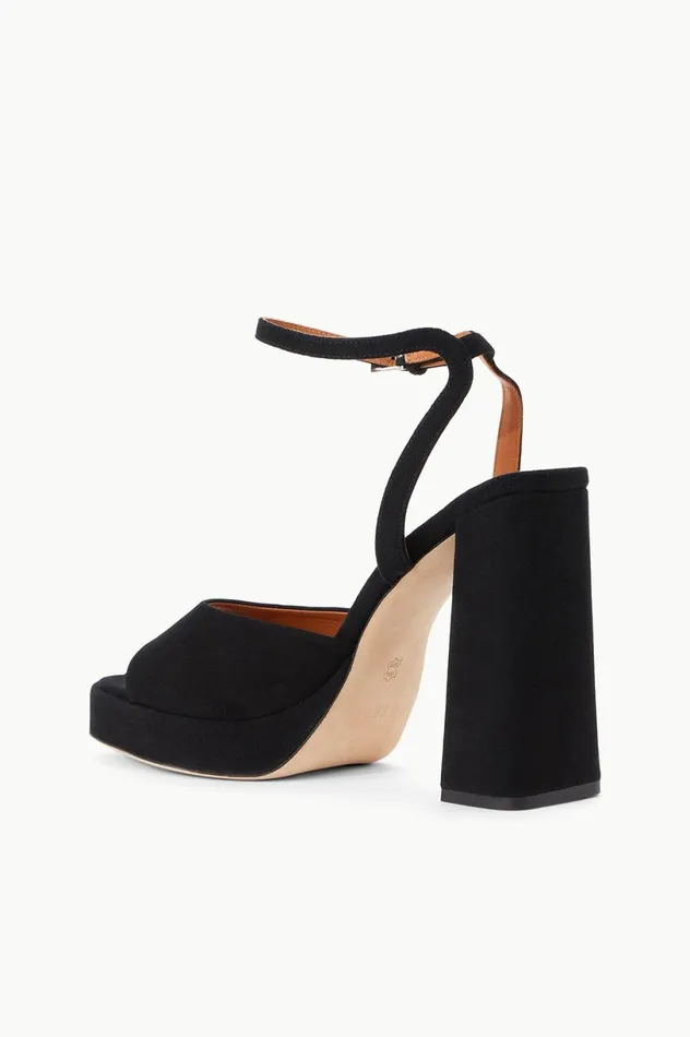 Women Bridal STAUD STAUD SOLANGE PLATFORM BLACK SUEDE Women Bridal STAUD STAUD SOLANGE PLATFORM BLACK SUEDE