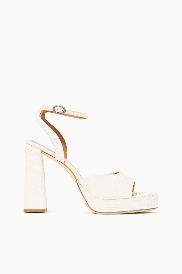 Women Bridal STAUD STAUD SOLANGE PLATFORM WHITE