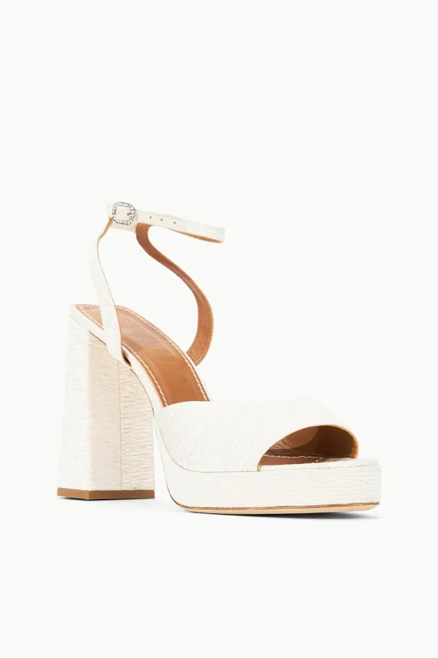 Women Bridal STAUD STAUD SOLANGE PLATFORM WHITE Women Bridal STAUD STAUD SOLANGE PLATFORM WHITE