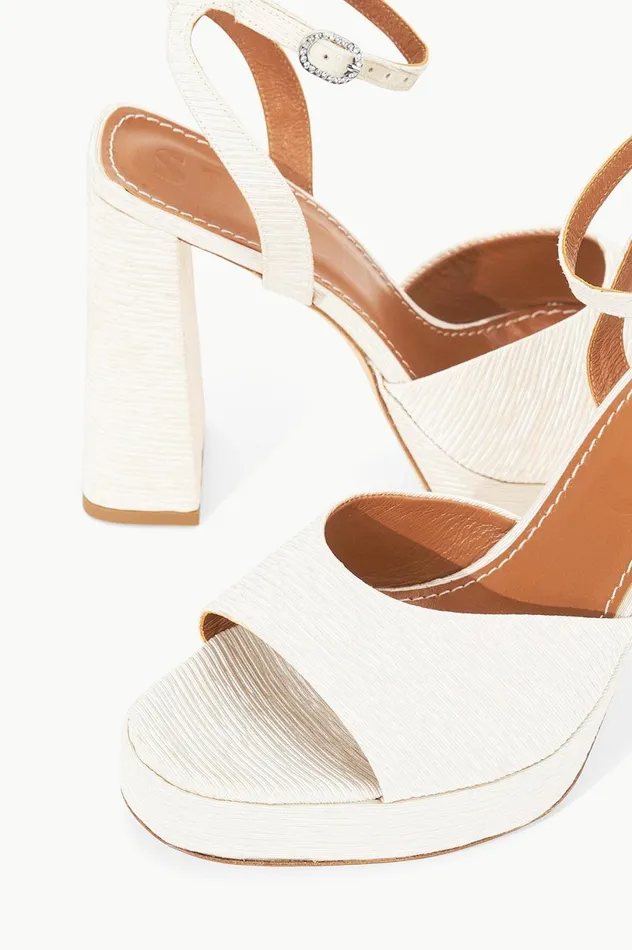 Women Bridal STAUD STAUD SOLANGE PLATFORM WHITE Women Bridal STAUD STAUD SOLANGE PLATFORM WHITE