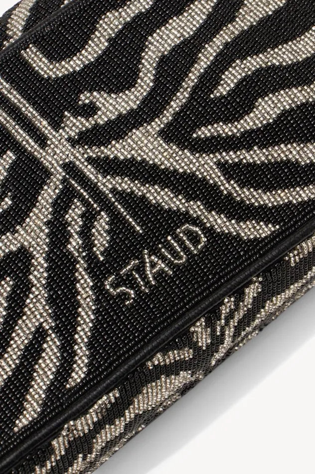 Women Bridal STAUD STAUD TOMMY BEADED BAG BLACK WHITE Women Bridal STAUD STAUD TOMMY BEADED BAG BLACK WHITE