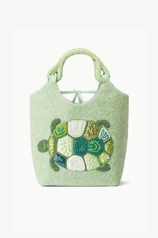 Women Bucket STAUD STAUD BEADED COTE BAG BABY TURTLE