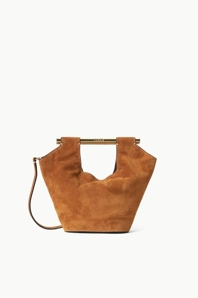 Women Bucket STAUD STAUD MAR MINI BUCKET BAG TAN