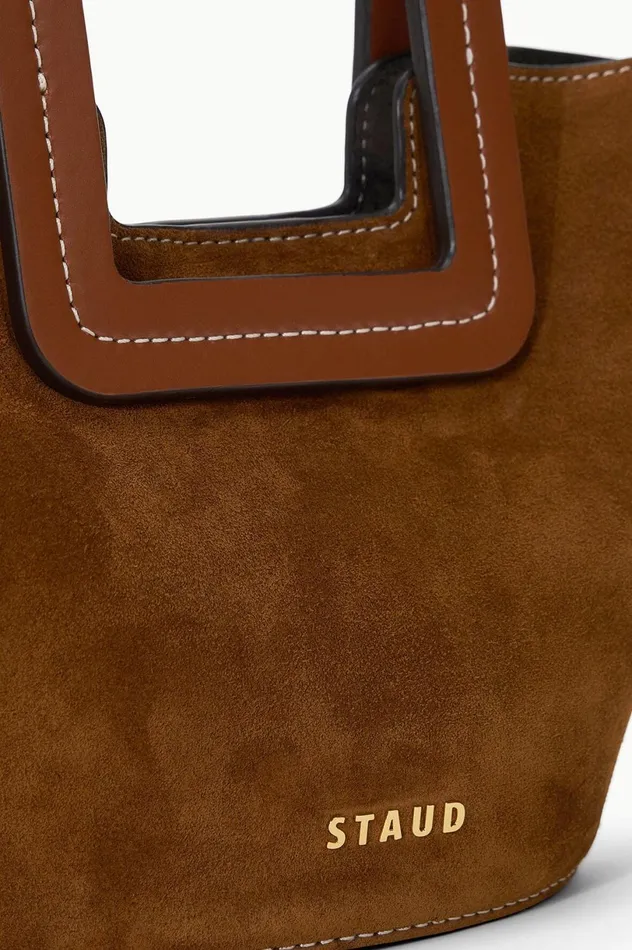 Women Bucket STAUD STAUD SHIRLEY MINI BUCKET BAG TAN Women Bucket STAUD STAUD SHIRLEY MINI BUCKET BAG TAN