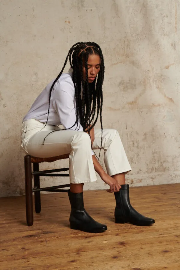 Women CAILLE BOOTS Black Soeur Shoes