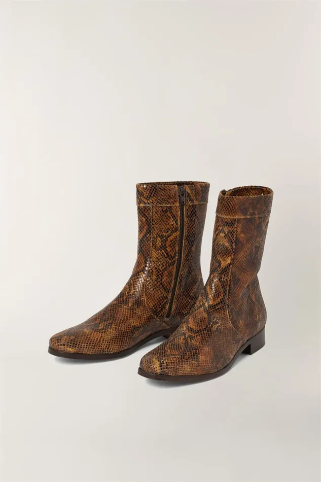 Women CAILLE BOOTS Python Soeur Shoes
