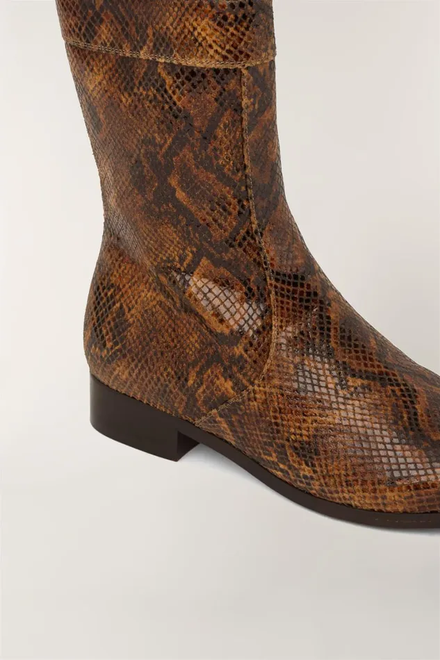Women CAILLE BOOTS Python Soeur Shoes