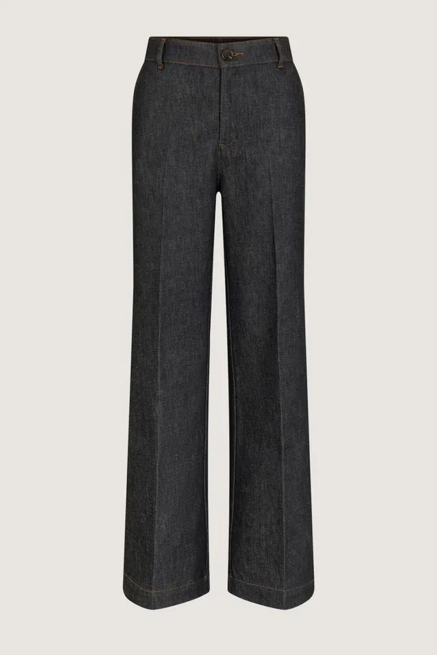 Women CALIFORNIA JEANS Black Raw Denim Soeur Trousers