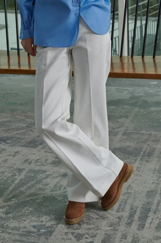 Women CALIFORNIE JEANS Chalk Soeur Trousers