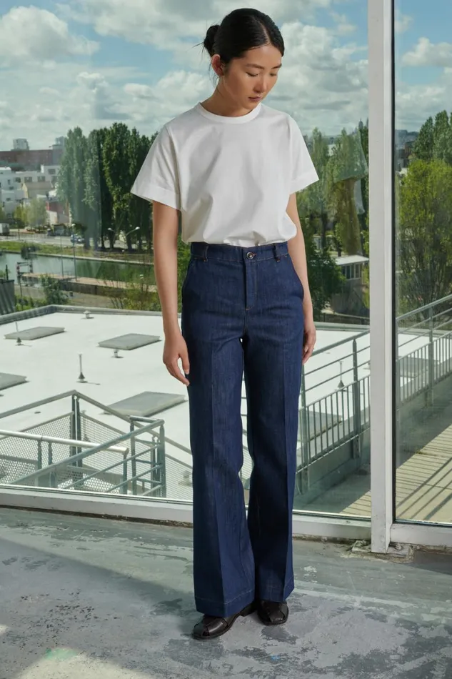 Women CALIFORNIE JEANS Raw Denim Soeur Trousers