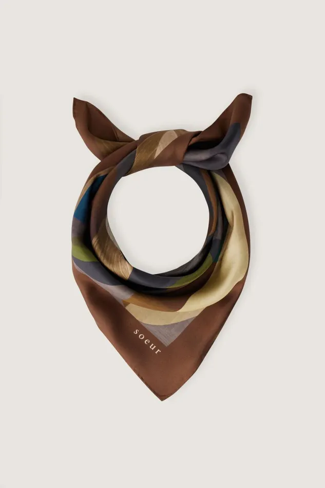 Women CAPUCINE SCARF Greenbrown Soeur Scarves
