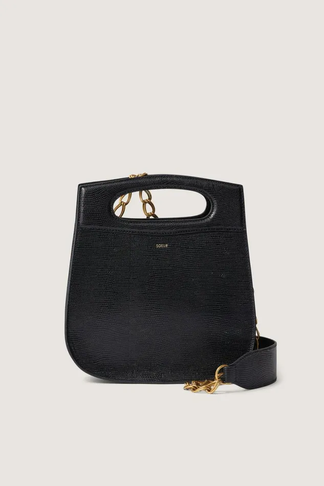Women CHERI BAG Black Soeur Shoulder Bags