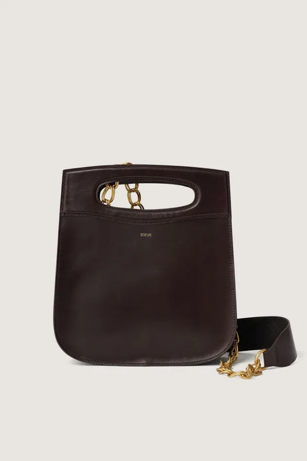 Women CHERI BAG Dark Brown Soeur Shoulder Bags