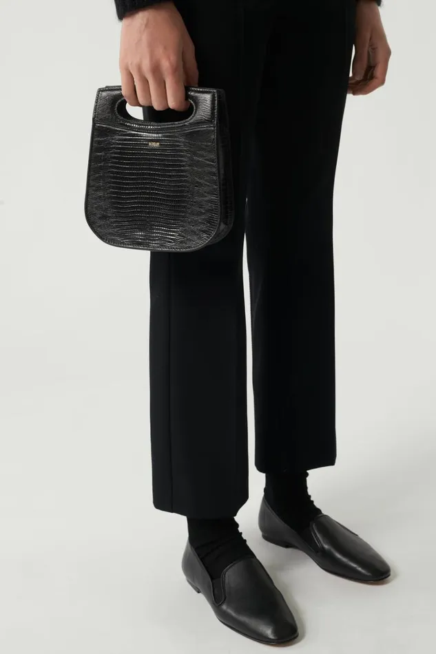 Women CHERIMINI BAG Black Lizard Soeur Bags