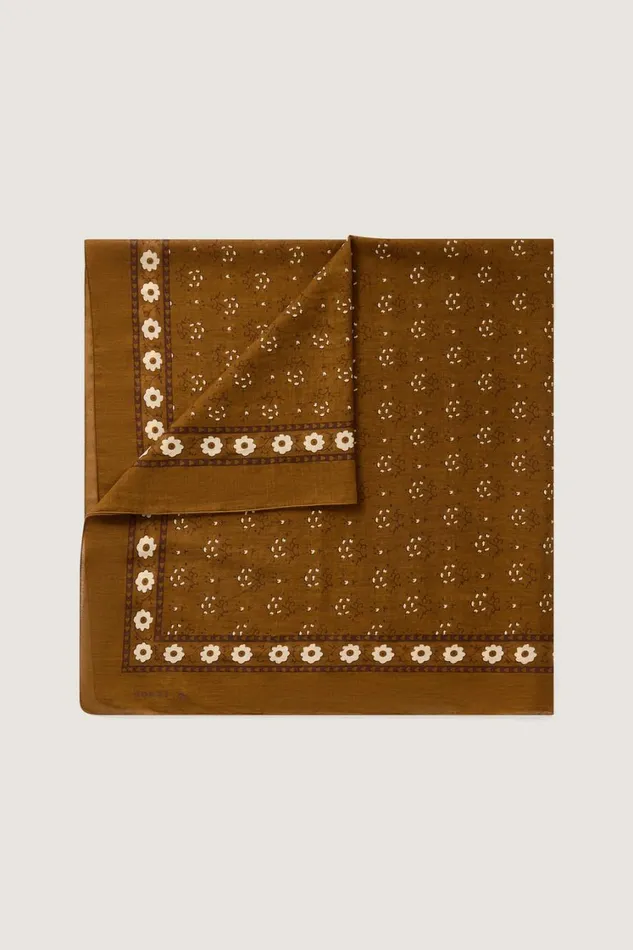 Women CLASSIC SCARF Brownoffwhite Soeur Scarves