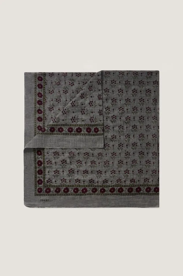 Women CLASSIC WOOL SCARF Plumkhaki Soeur Scarves