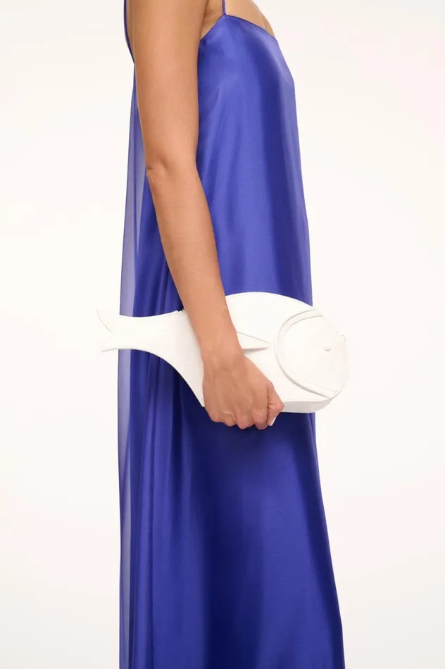 Women Clutches STAUD STAUD PESCE LEATHER CLUTCH PAPER Women Clutches STAUD STAUD PESCE LEATHER CLUTCH PAPER