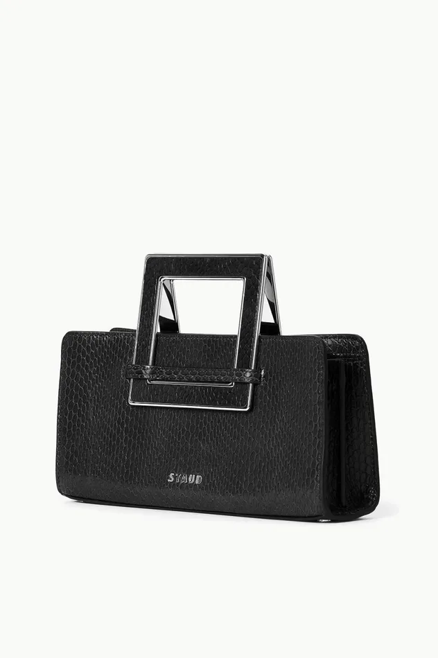 Women Clutches STAUD STAUD SHIRLEY CONVERTIBLE CLUTCH BLACK