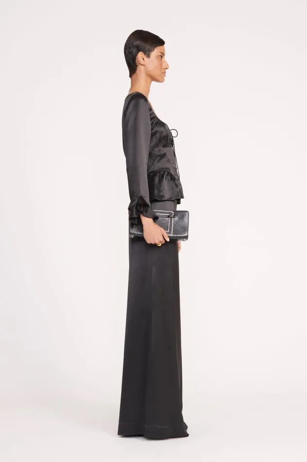 Women Clutches STAUD STAUD SHIRLEY CONVERTIBLE CLUTCH BLACK