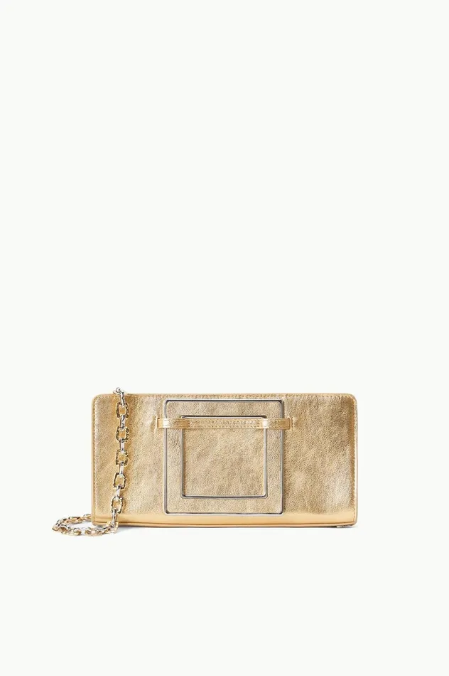 Women Clutches STAUD STAUD SHIRLEY METAL HANDLE CLUTCH GOLD Women Clutches STAUD STAUD SHIRLEY METAL HANDLE CLUTCH GOLD