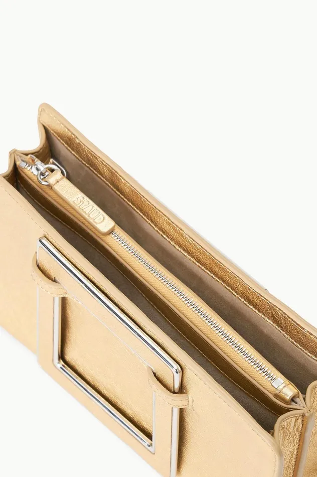 Women Clutches STAUD STAUD SHIRLEY METAL HANDLE CLUTCH GOLD Women Clutches STAUD STAUD SHIRLEY METAL HANDLE CLUTCH GOLD