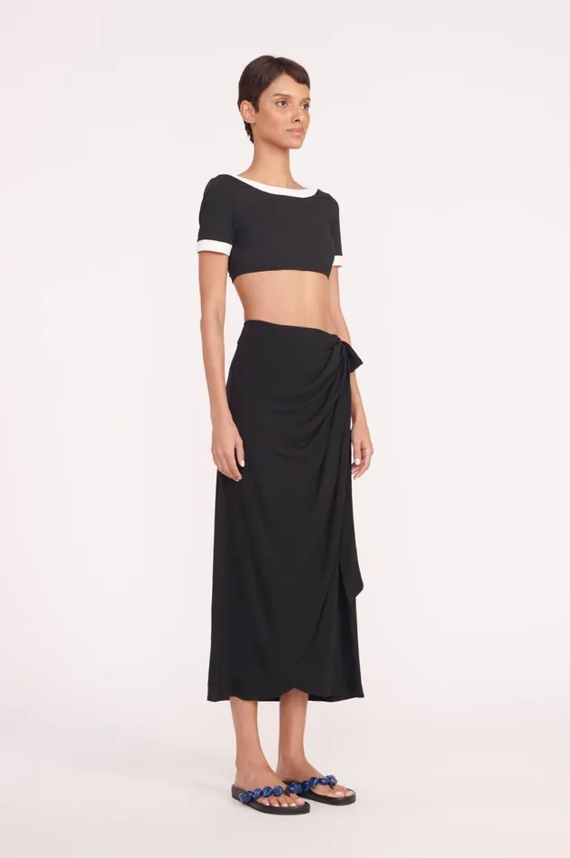 Women CoverUps STAUD STAUD ANGELICA WRAP SKIRT BLACK Women CoverUps STAUD STAUD ANGELICA WRAP SKIRT BLACK