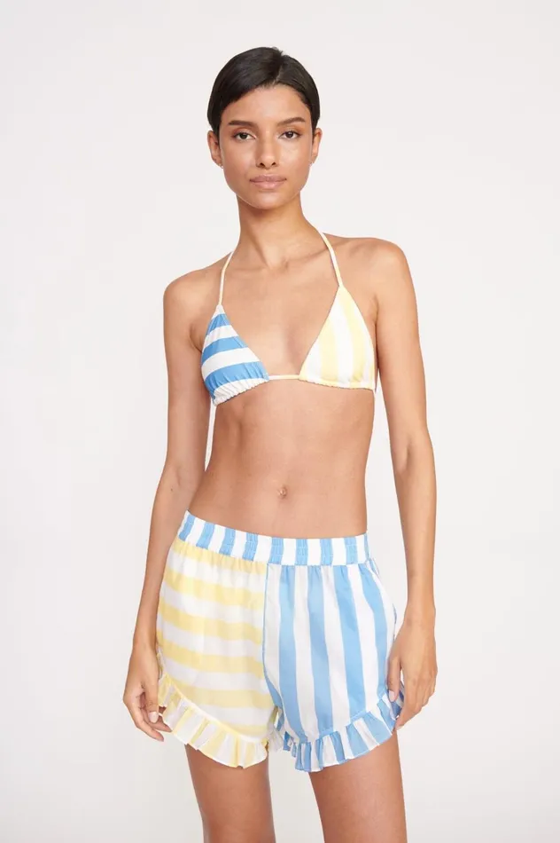 Women CoverUps STAUD STAUD BOYANA SHORT BUTTERCUP SEASHORE STRIPE