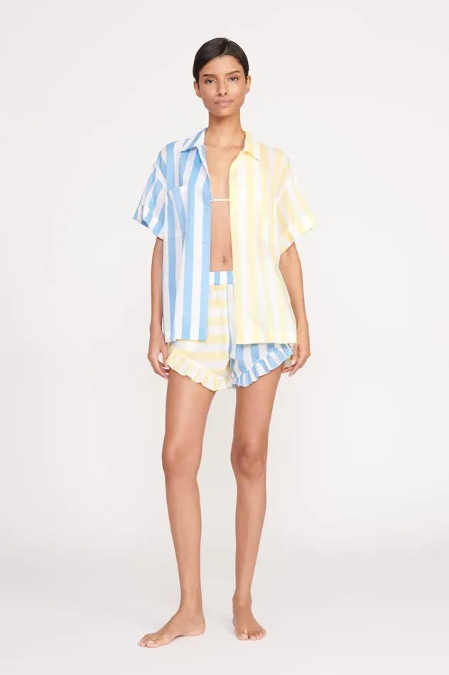 Women CoverUps STAUD STAUD BOYANA SHORT BUTTERCUP SEASHORE STRIPE Women CoverUps STAUD STAUD BOYANA SHORT BUTTERCUP SEASHORE STRIPE