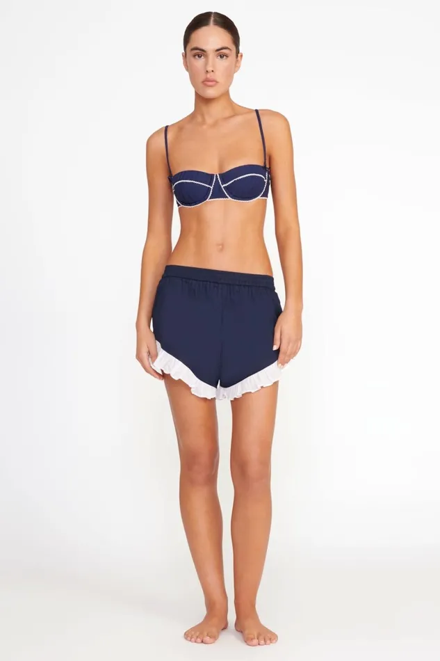 Women CoverUps STAUD STAUD BOYANA SHORT NAVY WHITE