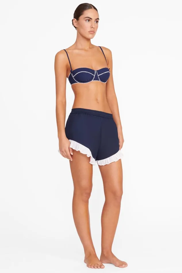 Women CoverUps STAUD STAUD BOYANA SHORT NAVY WHITE Women CoverUps STAUD STAUD BOYANA SHORT NAVY WHITE