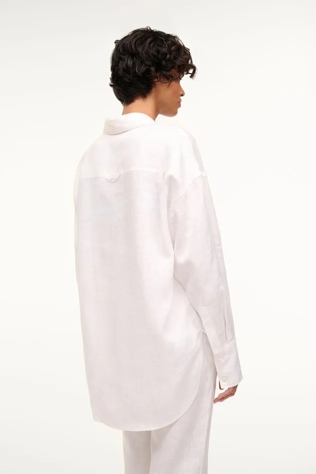 Women CoverUps STAUD STAUD COLTON SHIRT WHITE Women CoverUps STAUD STAUD COLTON SHIRT WHITE