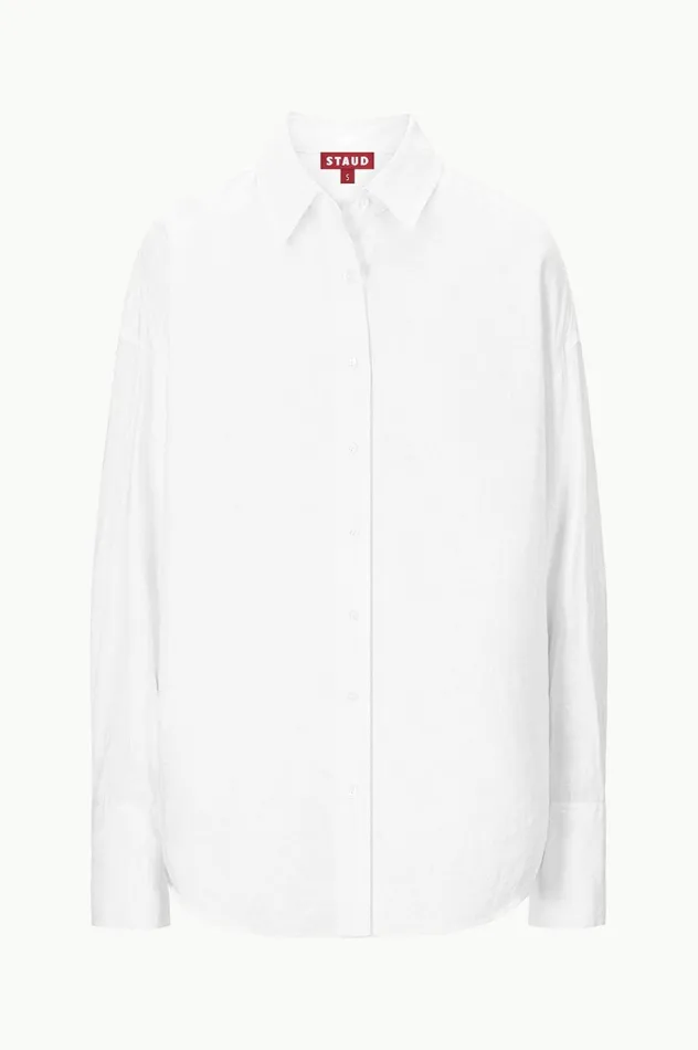 Women CoverUps STAUD STAUD COLTON SHIRT WHITE Women CoverUps STAUD STAUD COLTON SHIRT WHITE